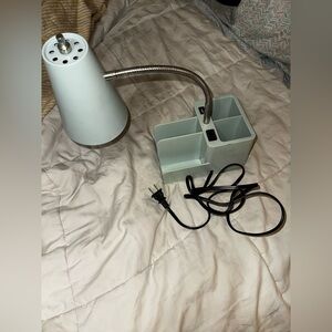 Room Essentials Turquoise Desk Lamp with Organizer